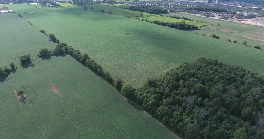 Aerial View Of Farmers Fields At High Altitude