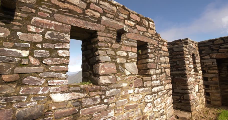 Choquequirao citadel, an Incan site in south Peru, similar in structure and architecture to Machu Picchu