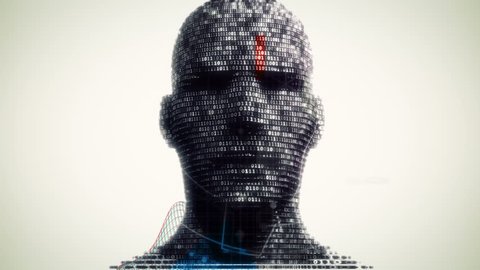 Artificial Intelligence Man - Glitch Effect  
