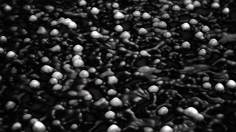 Alien bubbling slimy surface.
Animation of living mysterious substance.