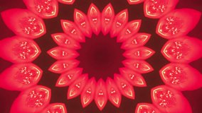 Multicolored kaleidoscope motion graphics background