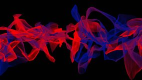 4k Abstract flowing creative wire mesh scifi art line ribbon weaving background.  - Powered by Shutterstock - Get 15% off with code: PIKWIZARD15