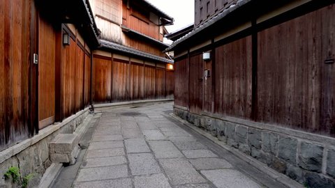 beautiful Japanese traditional house built by wood and rocks