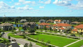 Real estate development in Florida aerial