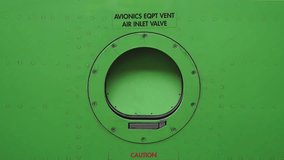 Ventilation hatch of the aircraft. Electronics testing. Engineer checks the engine of the aircraft. The repair of aircraft in the hangar. Maintenance of aircraft.  - Powered by Shutterstock - Get 15% off with code: PIKWIZARD15