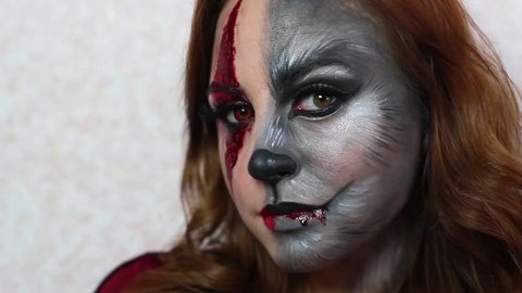 girl werewolf eye makeup