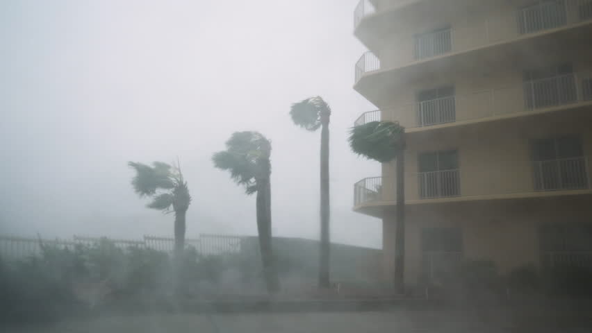 Hurricane Michael Makes Landfall Royalty-Free Stock Footage #1018307395