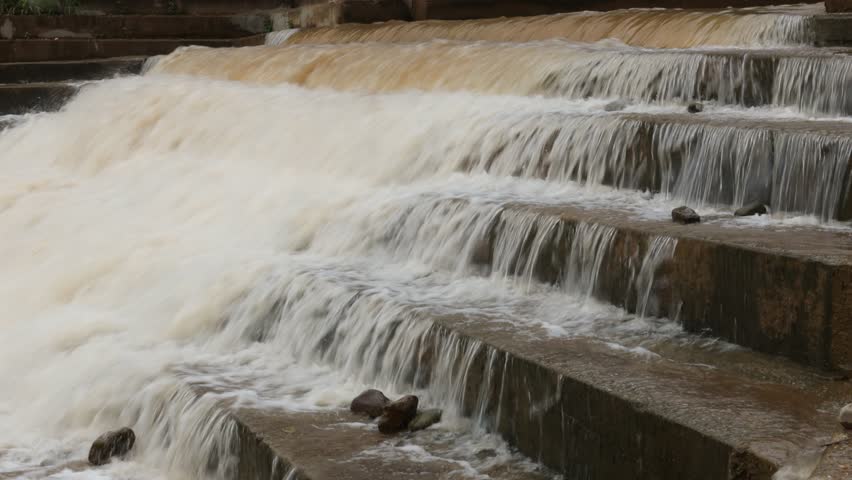 Water Flow Over Weir, Flows Stock Footage Video (100% Royalty-free ...