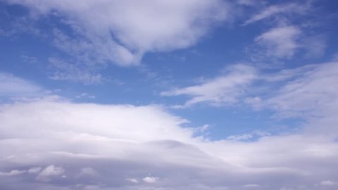 Beautiful panoramic horizon clouds time lapse,nature clean sky in horizon, beautiful summer day, sun light panoramic.
