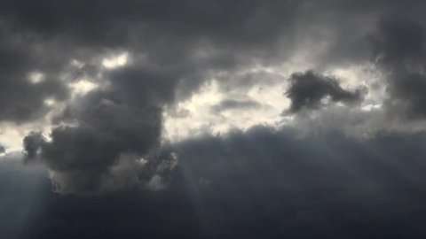 Moving dark clouds Timelapse
