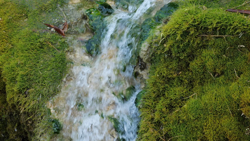 beautiful aterfalls in deep forest at park