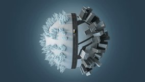 truck goes on a winter road, aerial view, looping - Powered by Shutterstock - Get 15% off with code: PIKWIZARD15