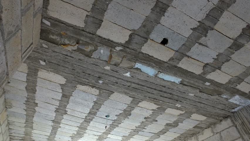 Concrete Ceiling In A House Under Construction Repair The Concrete Ceiling In A House Under Construction Repair The