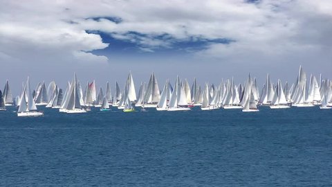 Regatta Barcolana, Sailing boat race in the Gulf of Trieste, Italy