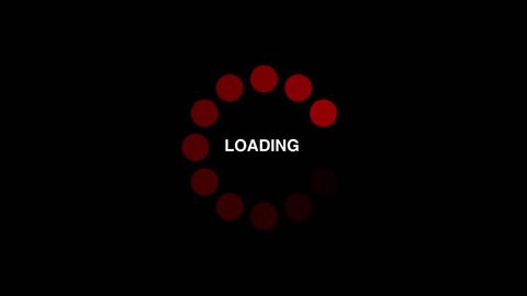 Loading Circle Icon On Black Background Stock Footage Video (100%