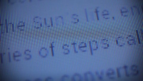 Scrolling Text On Computer Screen Stock Footage Video (100% Royalty ...