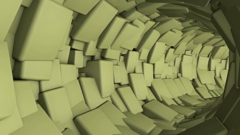 3D animation of movement in the tunnel.