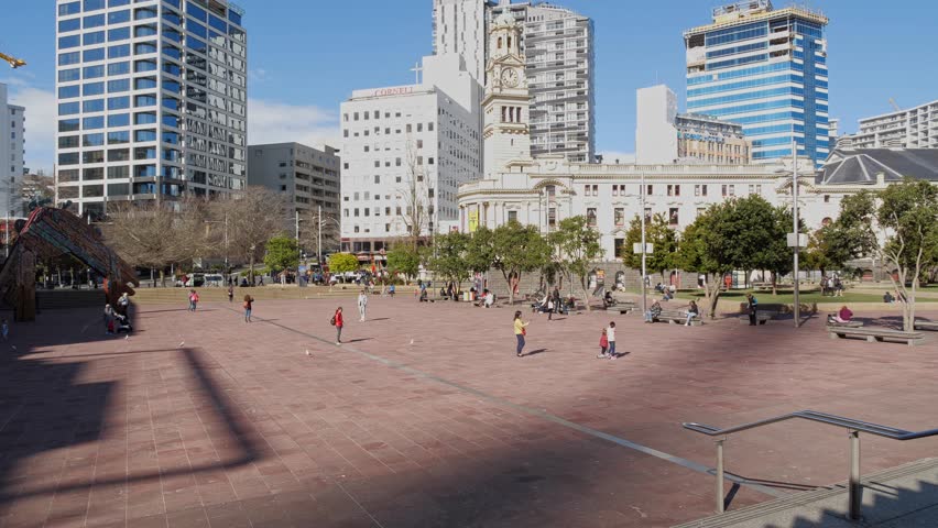 Timelapse of Aotea Square, Auckland, New Zealand