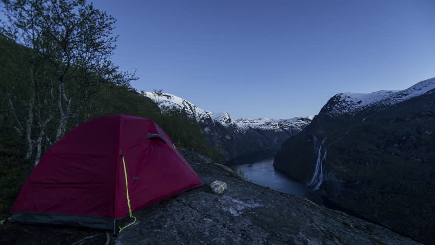 Geiranger Fjord in the night