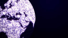 Earth Disco Ball Animation, Rendering, Background, Loop, 4k

