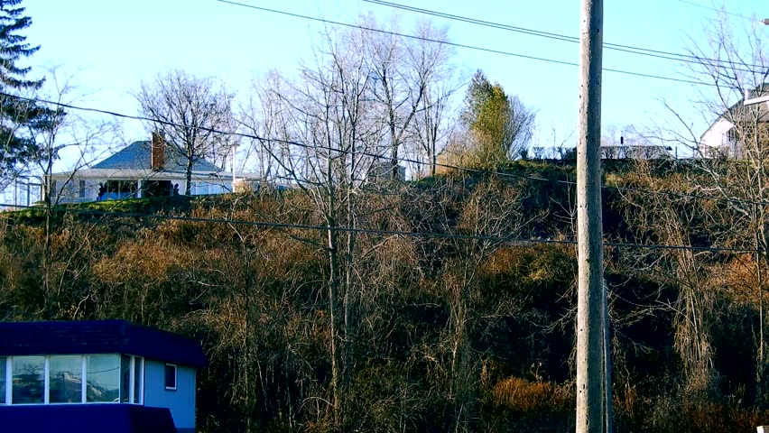 4K Panorama House On Hills Left To Right To Bridge Color Added