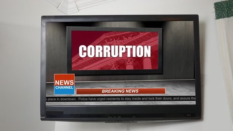 News Broadcast Title Series - Corruption Graphic ALT