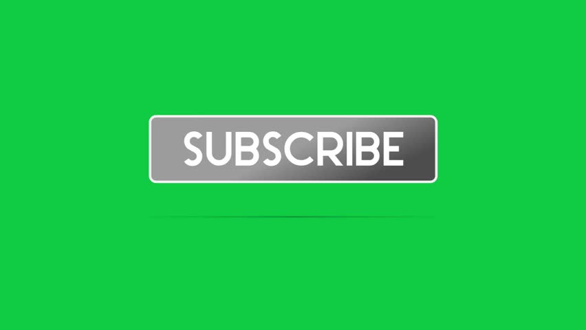 Subscribe Text Icon Animated on Green Screen Chroma Key. Graphic Element for Channel, Banner, Adv | Shutterstock HD Video #1018605859