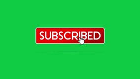Subscribe Text Icon Animated on Green Screen Chroma Key. Graphic Element for Channel, Banner, Adv - Powered by Shutterstock - Get 15% off with code: PIKWIZARD15