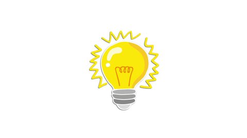 Animated Cartoon Lightbulb Loop Invention Video De Stock 100 Libre De Droit Shutterstock