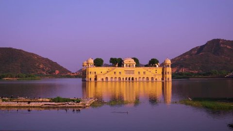 Rajasthan landmark - Jal Mahal (Water Palace) Jaipur Rajasthan India