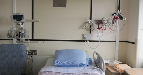 Empty Hospital Bed, Covid-19 Pandemic in Hospitals