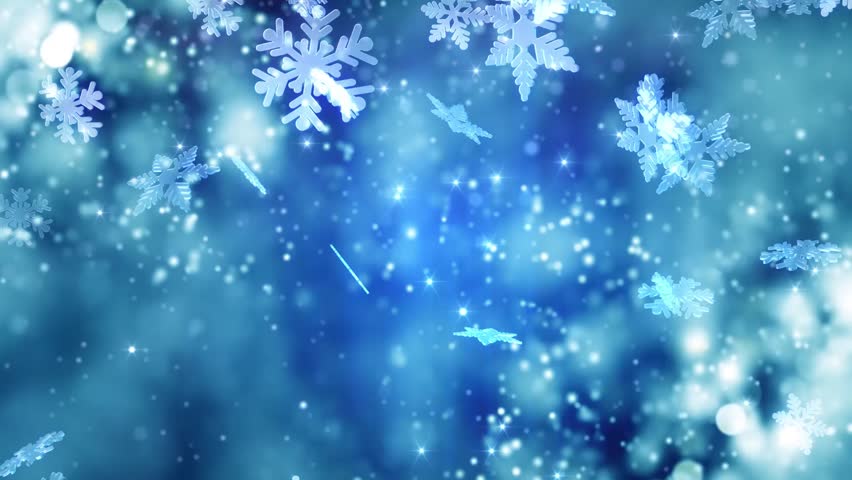 Winter Snowflakes Falling. Winter Wonderland Stock Footage Video (100%