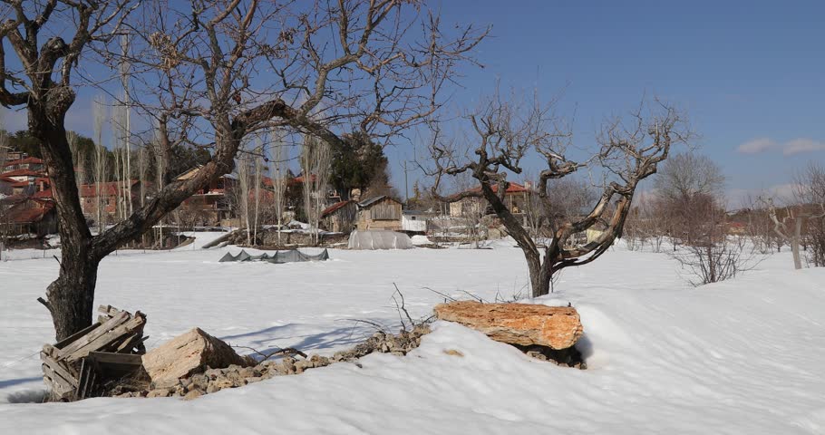 Anatolian village in winter