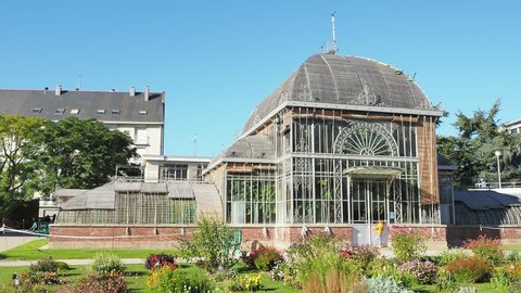 Nantes, France, October 25, 2018. The Jardin des plantes de Nantes is a municipal botanical garden in the city center