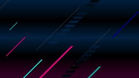 Abstract neon laser lines geometric tech motion background. Seamless looping. Video animation Ultra HD 4K 3840x2160