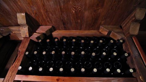 Wine production. Wine tasting in the wine cellar. Wine Vault.