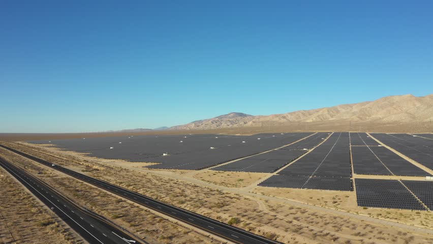 Large solar energy array in California