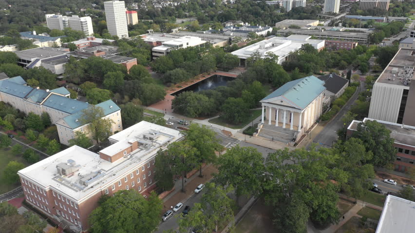 Columbia South Carolina Downtown Aerial Footage