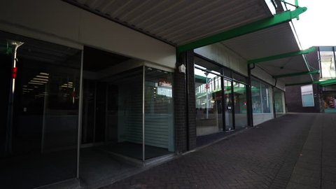 Longton, Stoke on Trent, Staffordshire - 1st November 2018 - Abandoned and empty shops, due to high street decline, poverty, high overheads and parking charges