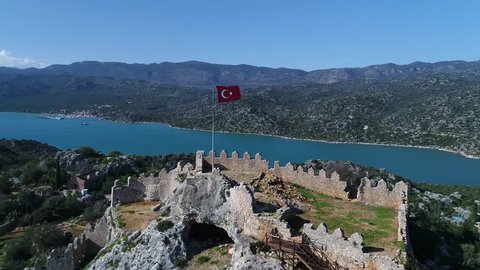 Aerial view of Turkish Castle