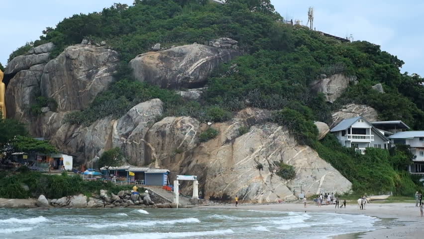 Standing Buddha in Khao Takiab Mountain, Hua Hin, Thailand
