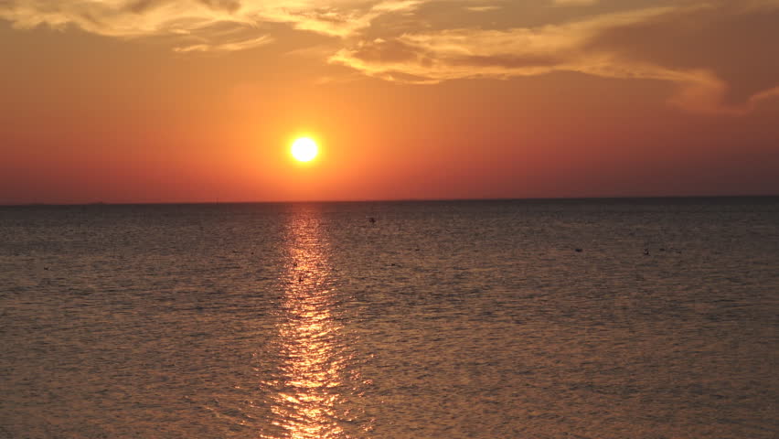 Sunset on the sea,Malmo Sweden