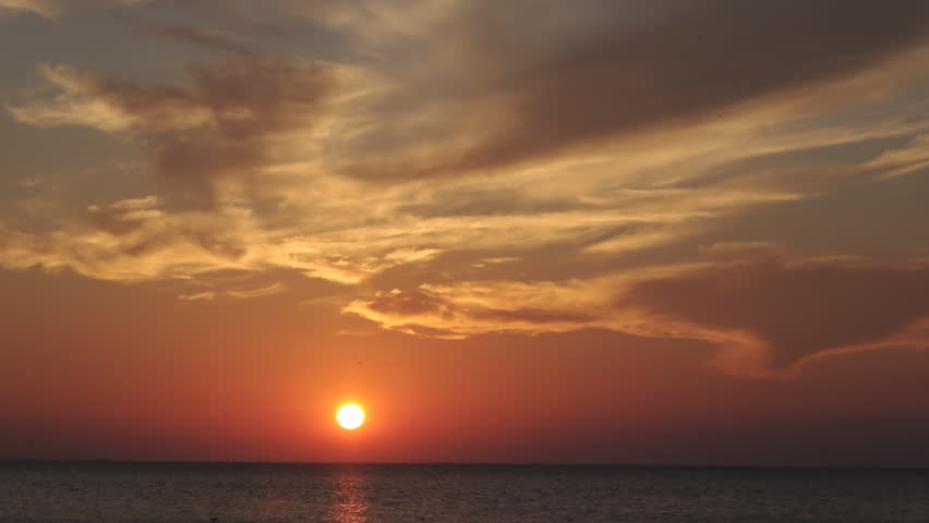 Sunset on the sea,Malmo Sweden