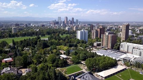 Wide view of Denver, Colorado
