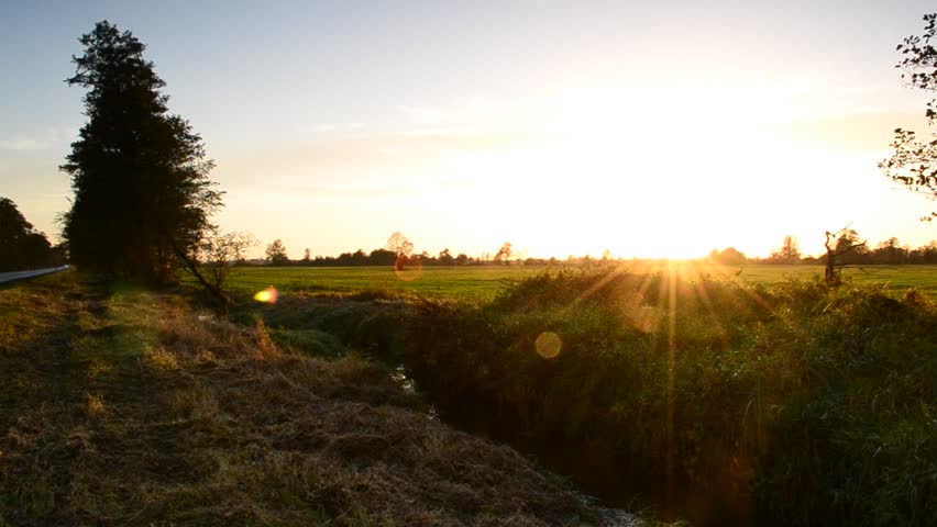 Landscape with a lake in the background.