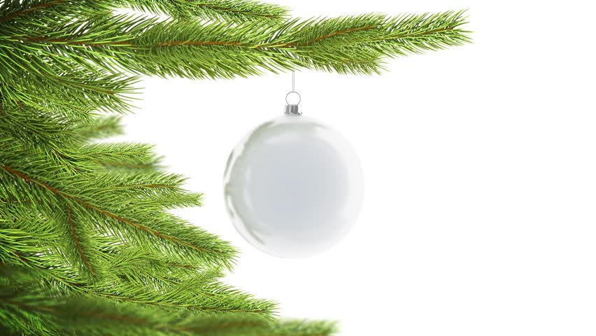 Download Blank White Christmas Ball Hanging Stock Footage Video 100 Royalty Free 1018896955 Shutterstock
