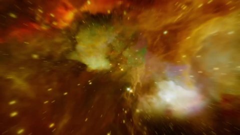 Zoom into to the nebula v 3. 3d animation for space presentation, Beautiful visuality, Made this for the universe technology, real visualisation