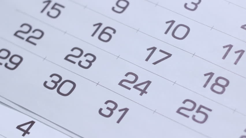 Pages Of Calendar Flipping Through Slowly Royalty-Free Stock Footage #1018899373