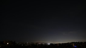 Suburban Skyline | Night-Time Timelapse | 4K 30fps | Falling Stars & Airplanes - Powered by Shutterstock - Get 15% off with code: PIKWIZARD15