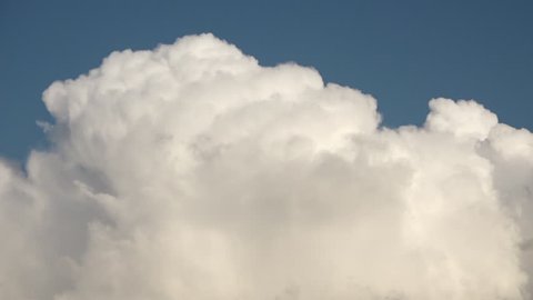 UK August 2018. Time lapse of rolling bilious cloud formations following a torrential rain storm.
